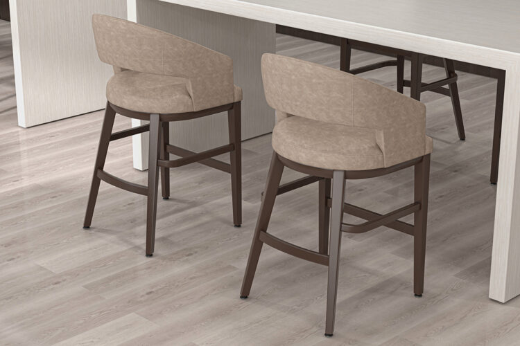 Kwalu Novara bar stools under table