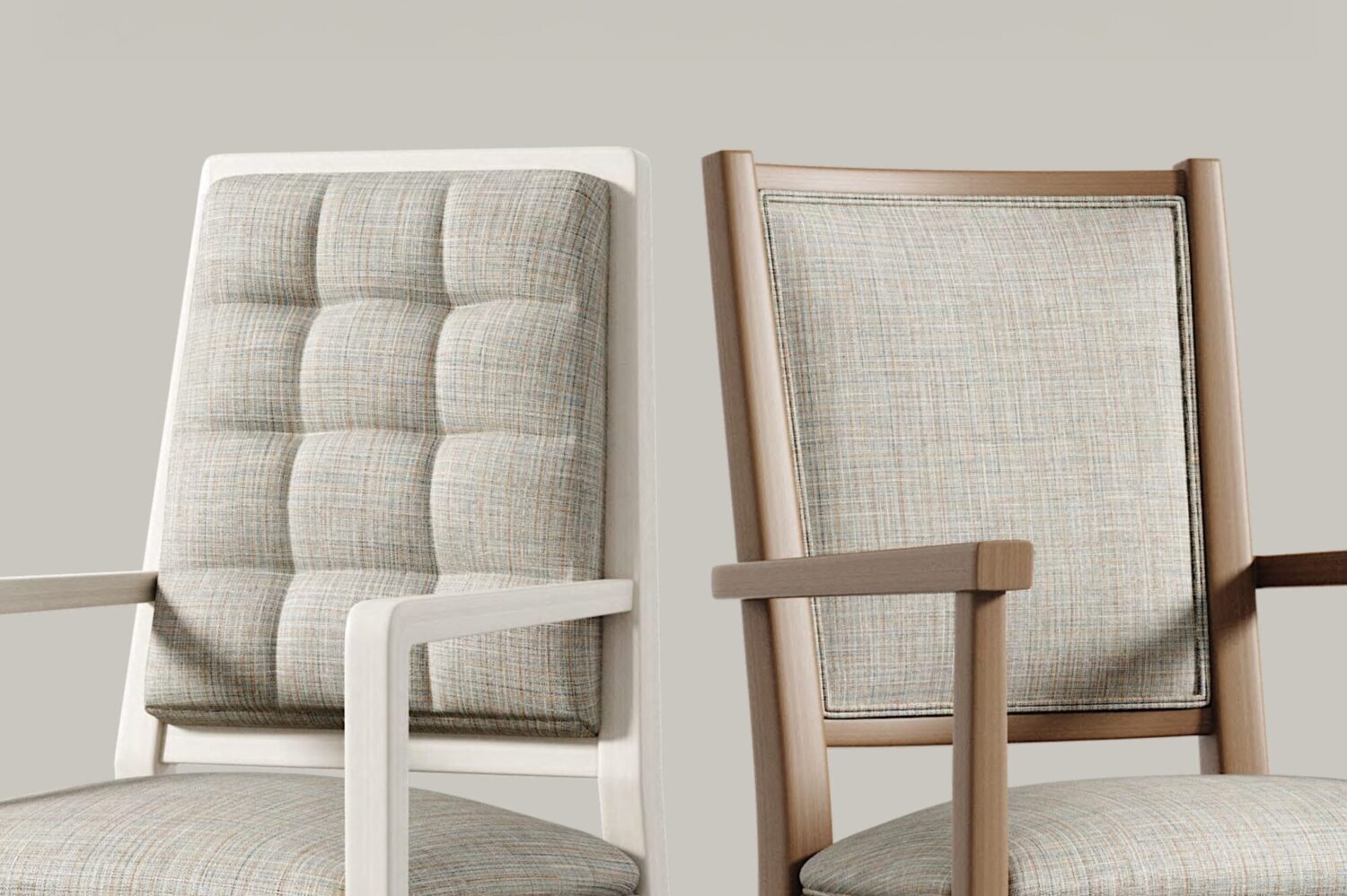 Chairs engineered to be lighter in weight but still durable.